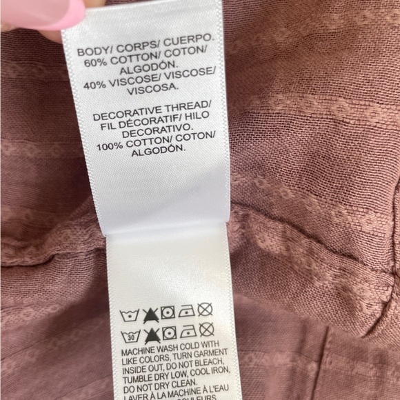 Lucky Brand Embroidered Long Sleeve Taupe Knit Top - Picture 9 of 9